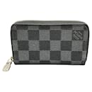 Louis Vuitton Zippy Coin Purse Damier Graphite Coin Case