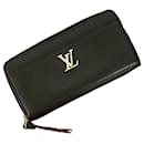 Louis Vuitton Zippy Lockme Leather Long Wallet