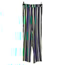 Pantalon rayé multicolor - Autre Marque