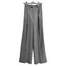 Pantalon en laine gris - Autre Marque