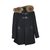 Maje Coats, Outerwear Black Cashmere Wool Racoon  ref.5138