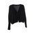 Maje Cardigan en velours Soie Viscose Noir  ref.5144