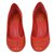 Christian Dior Heels Orange Leather  ref.5191