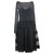 Christian Dior Vestidos Negro Seda  ref.5204