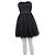 Divided Trägerloses Kleid Schwarz - Ansicht 2
