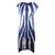 Fendi Sublime robe Viscose Elasthane Polyamide Blanc Bleu  ref.5270