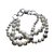Christian Dior Sautoir collier 3 rangs "Mise en Dior" Acier Gris  ref.5459