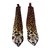 Christian Dior Botines Estampado de leopardo Cuero Paño  ref.5779