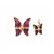 Yves Saint Laurent Broche et pendentif papillon Métal Violet  ref.5938