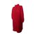 Chanel Mäntel, Oberbekleidung Rot Wolle  ref.6145