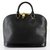 Alma Louis Vuitton Handbags Black Leather  ref.6148