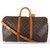 Keepall Louis Vuitton Travel bag Brown Cloth  ref.6160