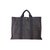 Hermès Sac fourre tout TOTO GM  gris/taupe noir Toile  ref.6297