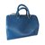 Speedy Louis Vuitton Handbags Blue Leather  ref.6345