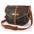 Saumur Louis Vuitton Handbags Brown Cloth  ref.6440