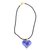 Lalique collar con colgante de corazón Azul  ref.478011