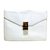 Céline Clutch bags White Leather  ref.6487