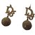 Christian Dior Earrings Golden Metal  ref.6695