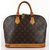 Alma Louis Vuitton Handtaschen Braun Leinwand  ref.6831