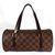 Papillon Louis Vuitton Handbags Brown Cloth  ref.6840