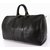 Keepall Louis Vuitton Bolsa de viaje Negro Cuero  ref.6844