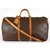 Keepall Louis Vuitton Travel bag Brown Cloth  ref.6875