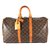 Keepall Louis Vuitton Borsa da viaggio Marrone Tela  ref.6994