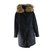 Yves Salomon Coats, Outerwear Black Cotton Fur  ref.7082