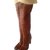 Miu Miu Tigh high boots Brown Leather  ref.7271