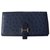 Hermès carteiras Azul Couros exóticos  ref.7549