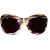 Chanel Sonnenbrille Beige Leder  ref.7573