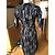Autre Marque Vestido Katya Wildman de algodón mangas tres cuartos Multicolor - vista 5