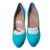 Christian Louboutin Bianca Daim Bleu  ref.7948