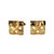Autre Marque Cufflinks Golden Gold-plated  ref.8135