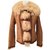 Sinéquanone Coats, Outerwear Beige Fur  ref.8267