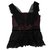 Louis Vuitton Tops Black Dark red Silk  ref.8654