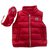 Moncler Coats outerwear Red Polyamide  ref.8713