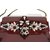 Mini borsa Shourouk bordeaux in plastica e strass Bordò  - vista 4