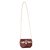 Mini borsa Shourouk bordeaux in plastica e strass Bordò  - vista 8