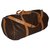 Polochon Louis Vuitton Borsa da viaggio Marrone Pelle