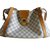 Louis Vuitton Handtaschen Weiß Leinwand  ref.8842