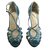 Christian Louboutin Sandals Blue Leather  ref.8871