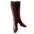 Sergio Rossi Boots Brown Leather  ref.9334