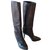 Sergio Rossi Boots Brown Leather  ref.9351
