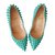 Christian Louboutin Heels Green Patent leather  ref.9648