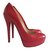 Christian Louboutin Tacchi Rosso Pelle  ref.9683