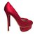 Le Silla Heels Red Leather  ref.9691