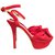 Guess Sandals Red Leather  ref.9714
