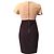 Abito bicolore Zara blu scuro e beige elasticizzato M Multicolore - vista 2