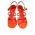 Yves Saint Laurent sandali Rosso Pelle verniciata  ref.10102